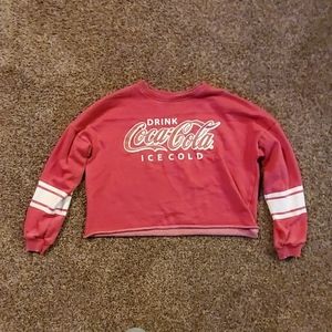 Coca-cola crop sweater